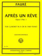 Apres un Reve, Op. 7, #1 Clarinet in A or B-flat and Piano cover